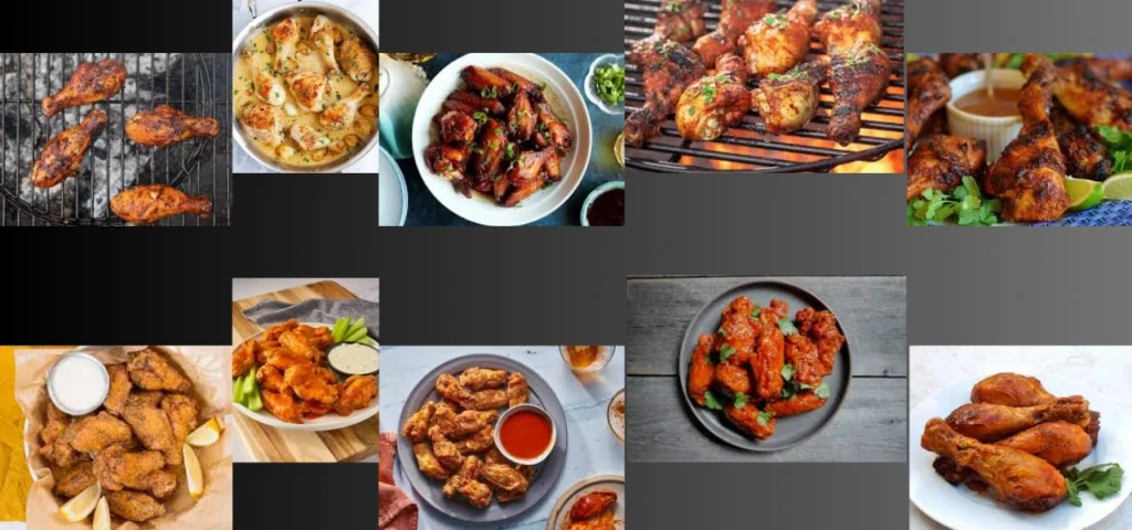 chicken drumsticks and wings